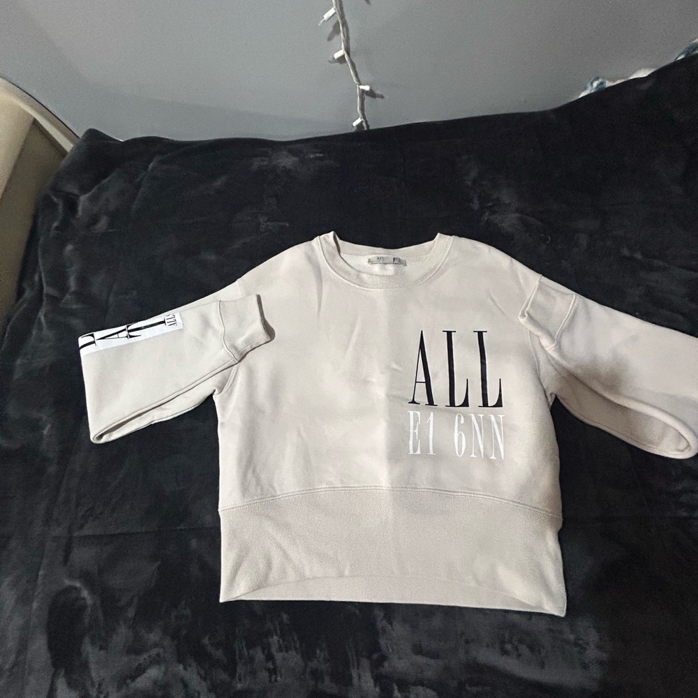 All Saints Light Gray Sweatshirt